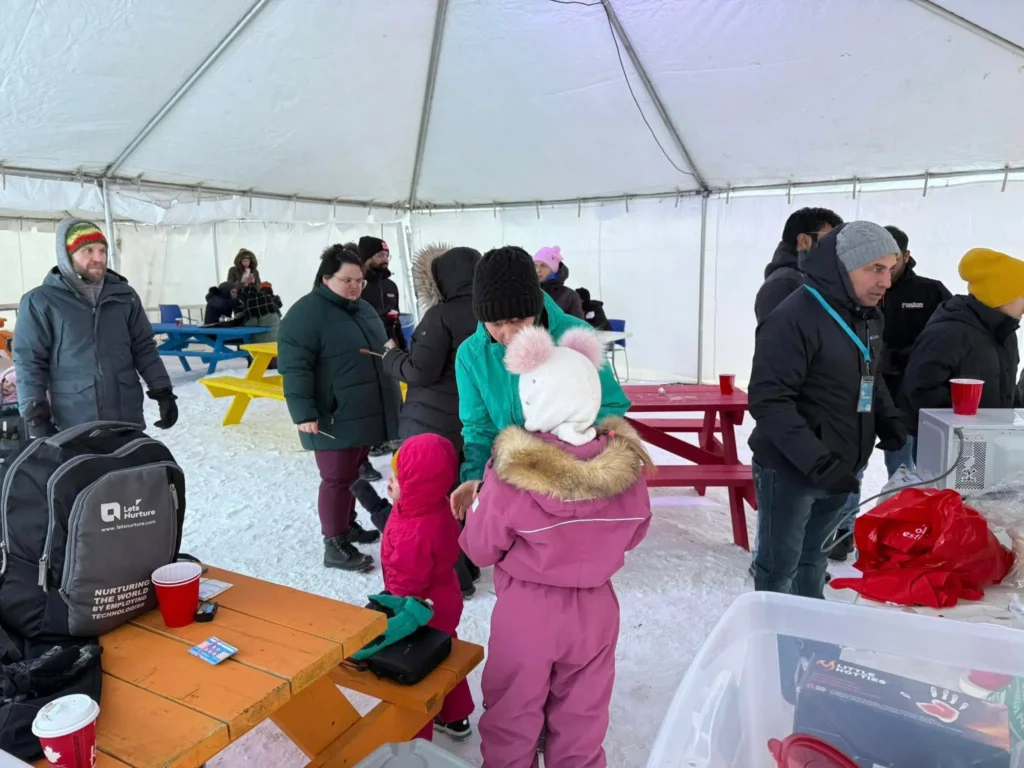 Group of dedicated volunteers at Moncton Polar Fest even